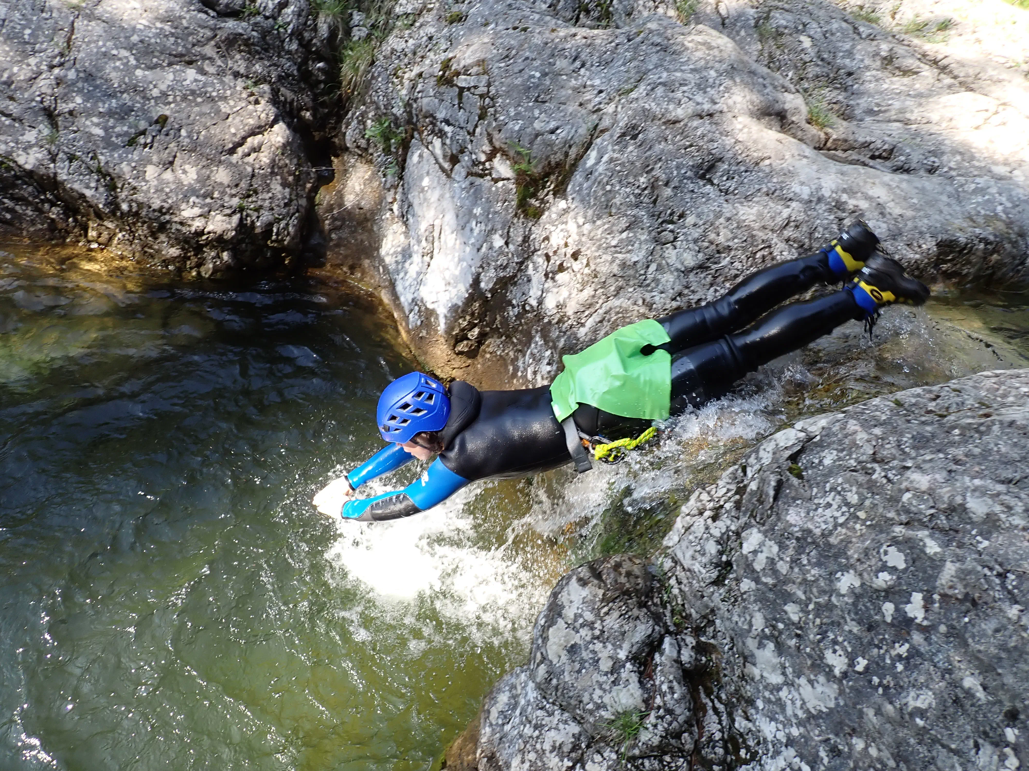 Canyoning Stuibenfalle Reutte - Rutschen